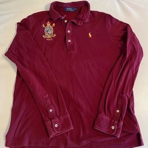Ralph Lauren Polo Rugby Shirt with Crest